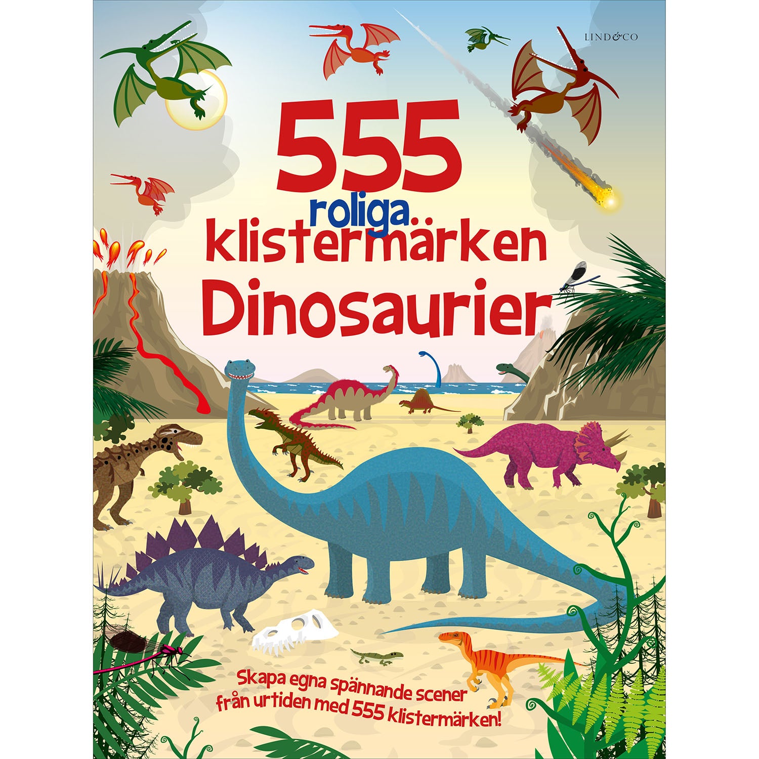 lind-co-555-roliga-klistermarken Dinosaurier